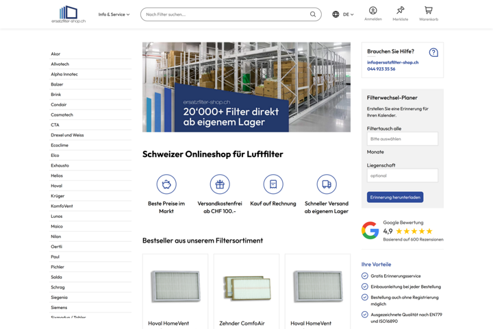 ersatzfilter-shop.ch